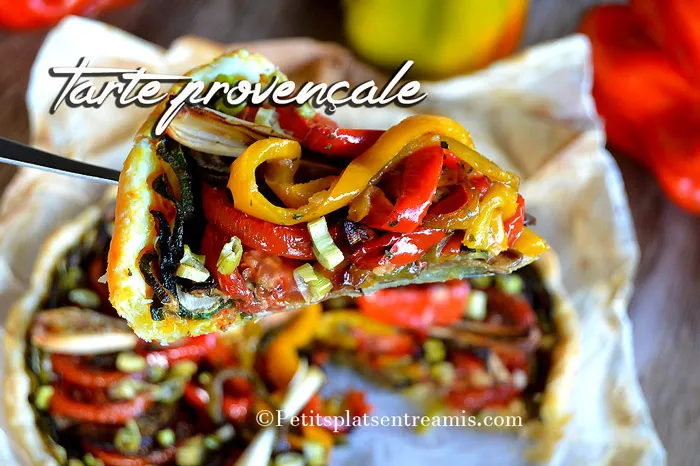 Recette tarte provençale facile aux légumes du soleil