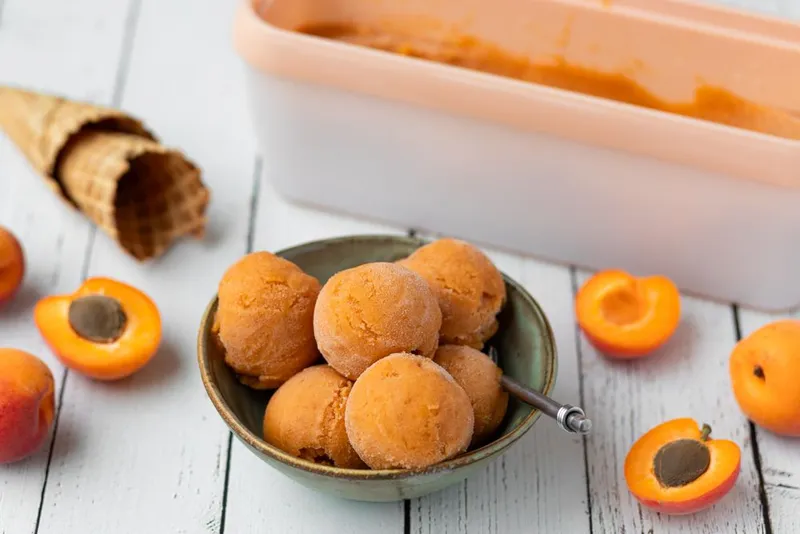 Sorbet à l'abricot maison