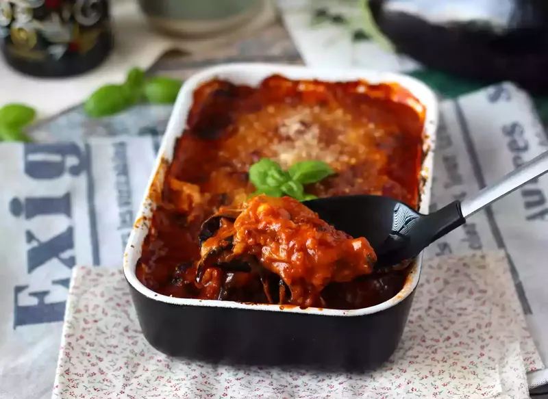 Gratin d'aubergines à la parmigiana
