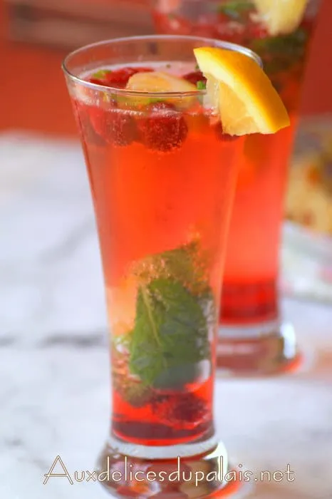 Mojito framboise cocktail sans alcool