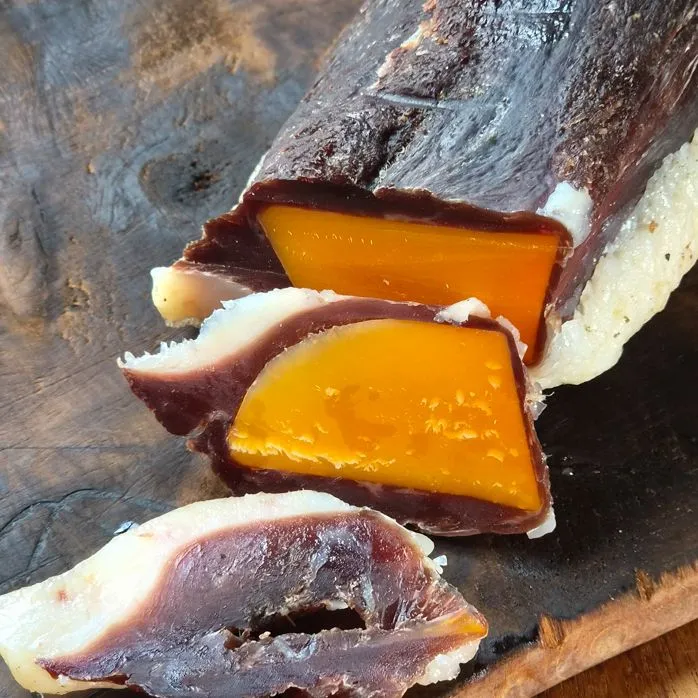 Canard séché à la mimolette
