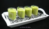 Velouté courgette-menthe en petites verrines