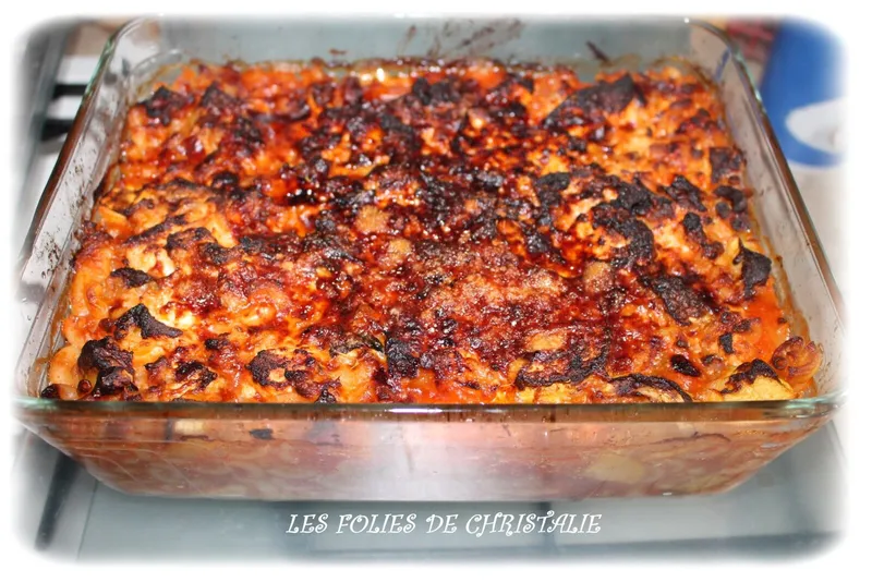 Gratin pâtes courgettes ( Airfryer)