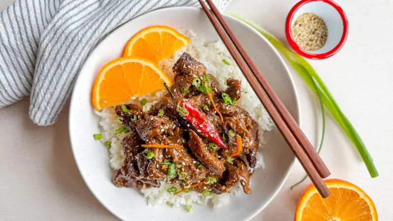 Boeuf à l’orange express au air fryer