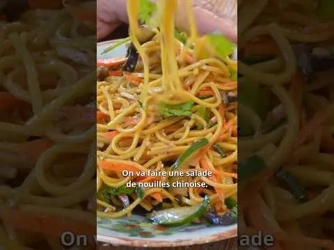 Des nouilles chinoises mais en salade !