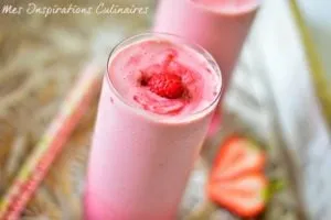 Milkshake aux fraises et banane