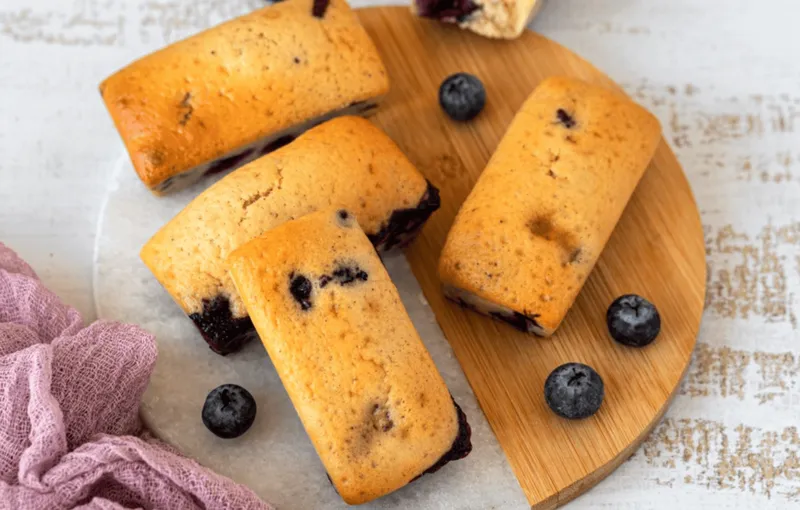 Mini cakes myrtilles et vanille