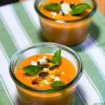 Gazpacho à la pêche