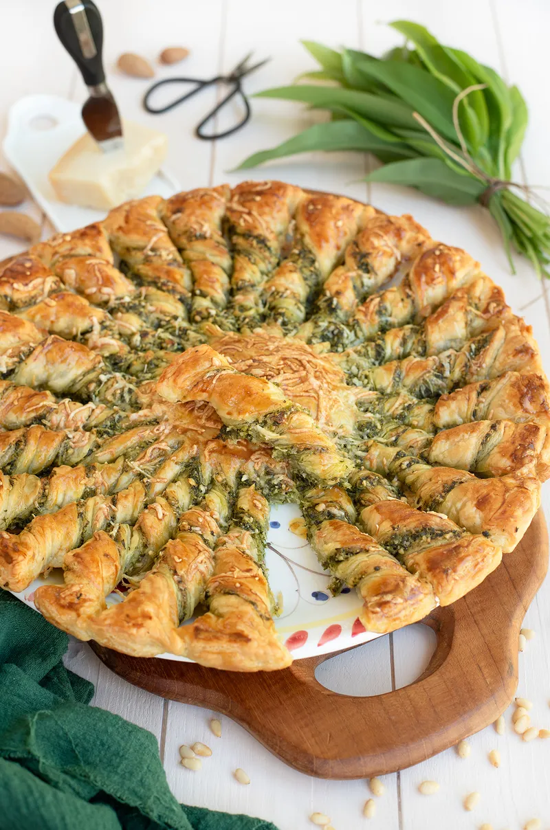 Tarte soleil à l’ail des ours