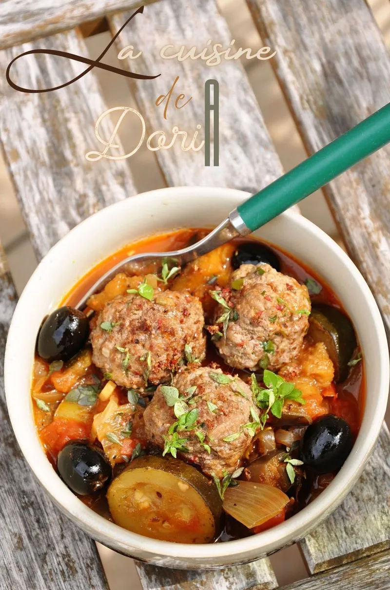 Boulettes de viande & ratatouille aux épices asiatiques : un mariage surprenant