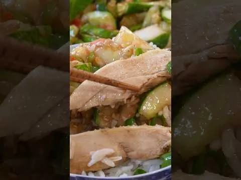 Un excellent poulet froid à la cébette !