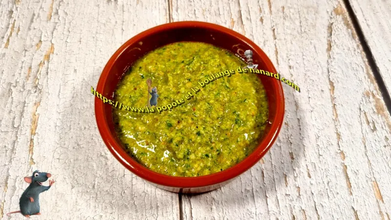 Pesto de tiges d’oignons verts
