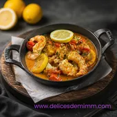 Crevettes à l’ail et aux tomates cerises