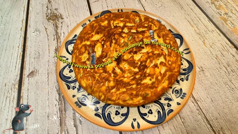 Tagliatelles en omelette au cantal