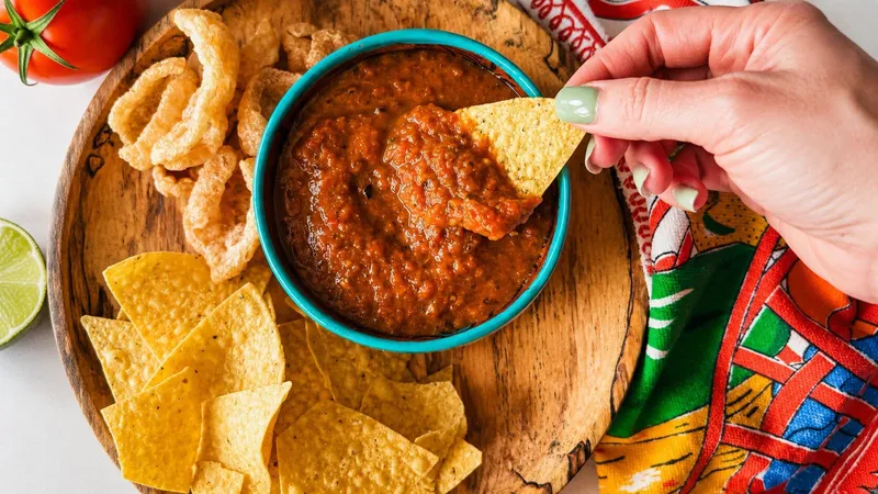 Salsa maison aux tomates et piments grillés (et chipotle)