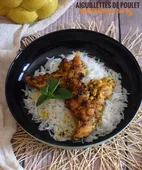 Aiguillettes de poulet marinées au curry