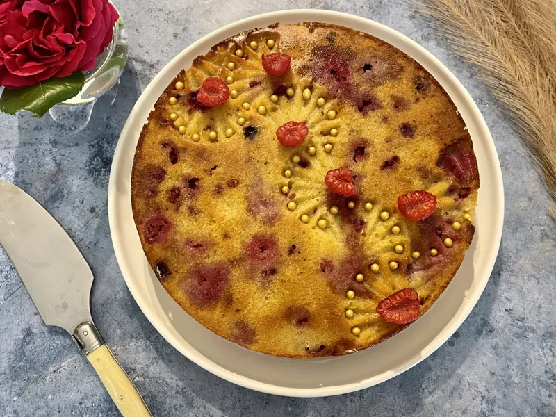 Amandier aux framboises