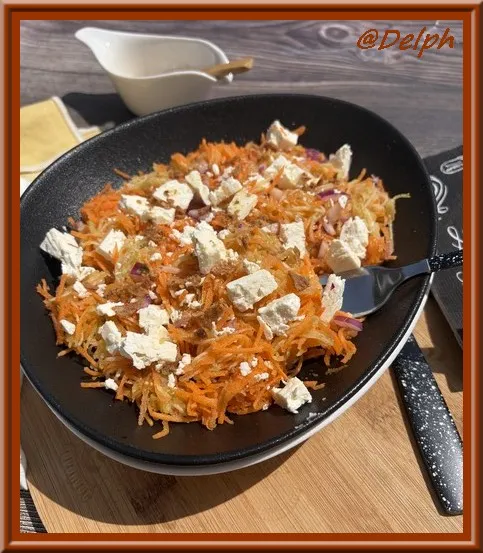 Salade de carottes et courgette râpées