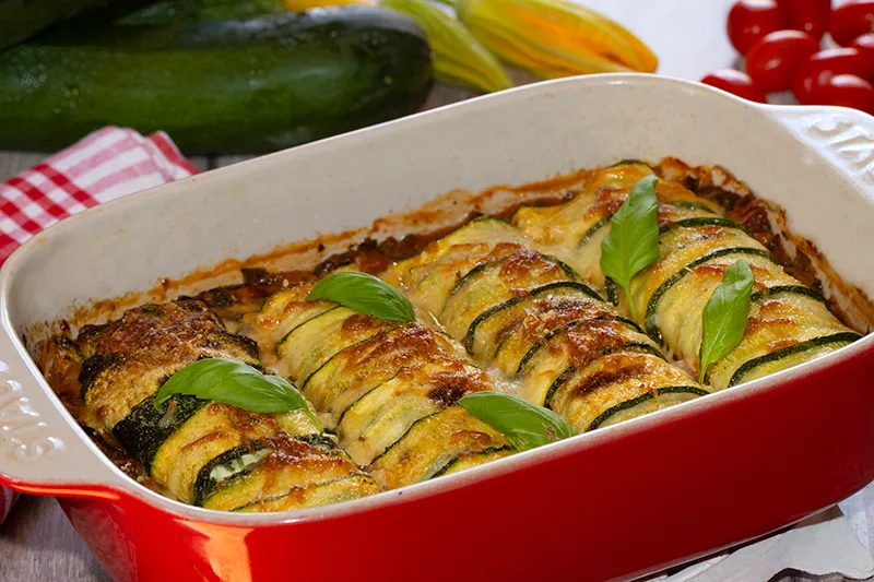 Cannellonis de courgettes farcis à la ricotta et aux épinards