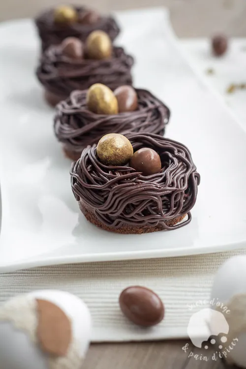 Nids de Pâques tout chocolat ultra moelleux et fondants