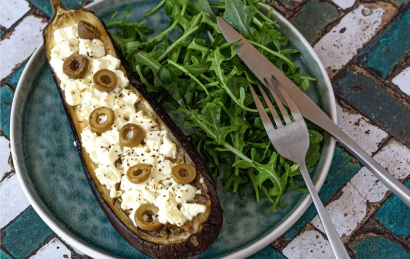 Aubergine rôtie à la feta