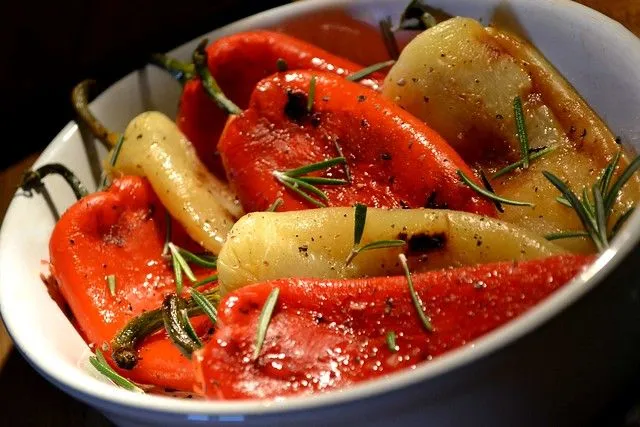 Poivrons Grillés À La Plancha