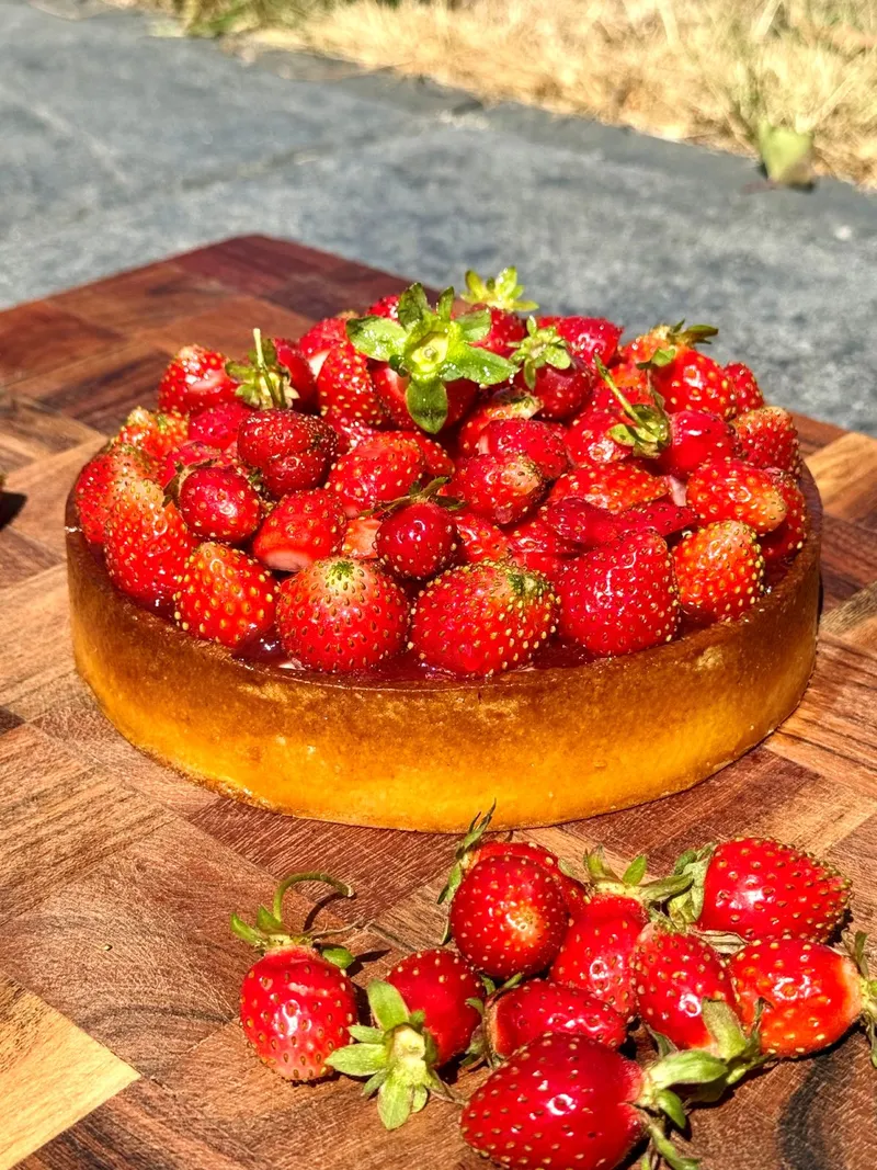 La tarte aux fraises pâtissière