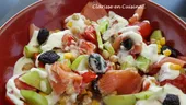 Salade composée au saumon fumé