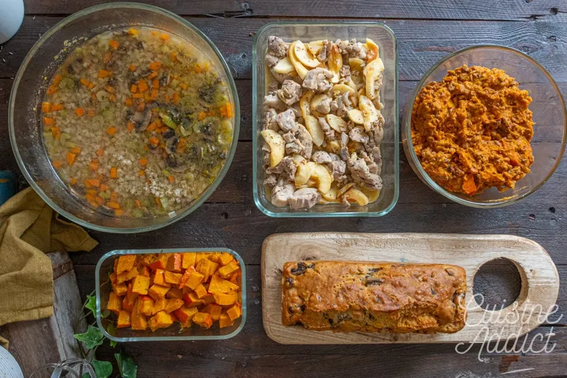 Le menu de batch cooking d'octobre