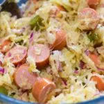Salade de choucroute aux knacks
