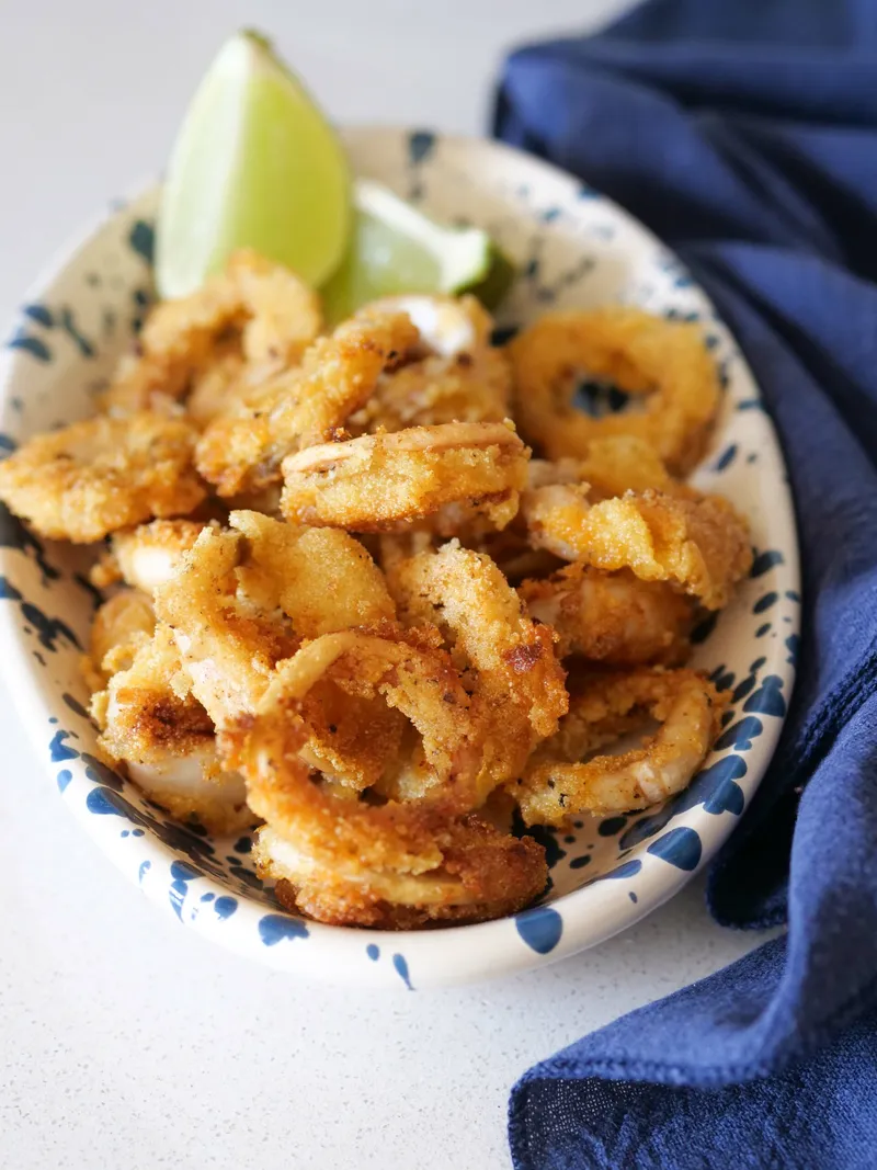 Calamars frits à la semoule