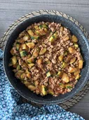 Courgettes bolognaise.