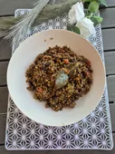 Lentilles aux aubergines et tomates