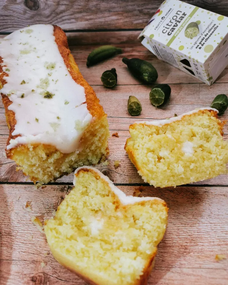 Cake coco, citron vert et citron caviar