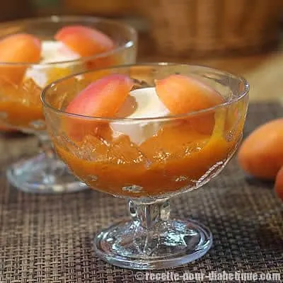 Faisselle à la compote d’Abricot