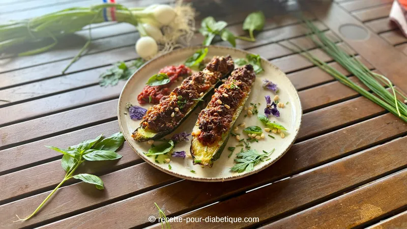 Courgettes farcies au AIr Fryer ou au four
