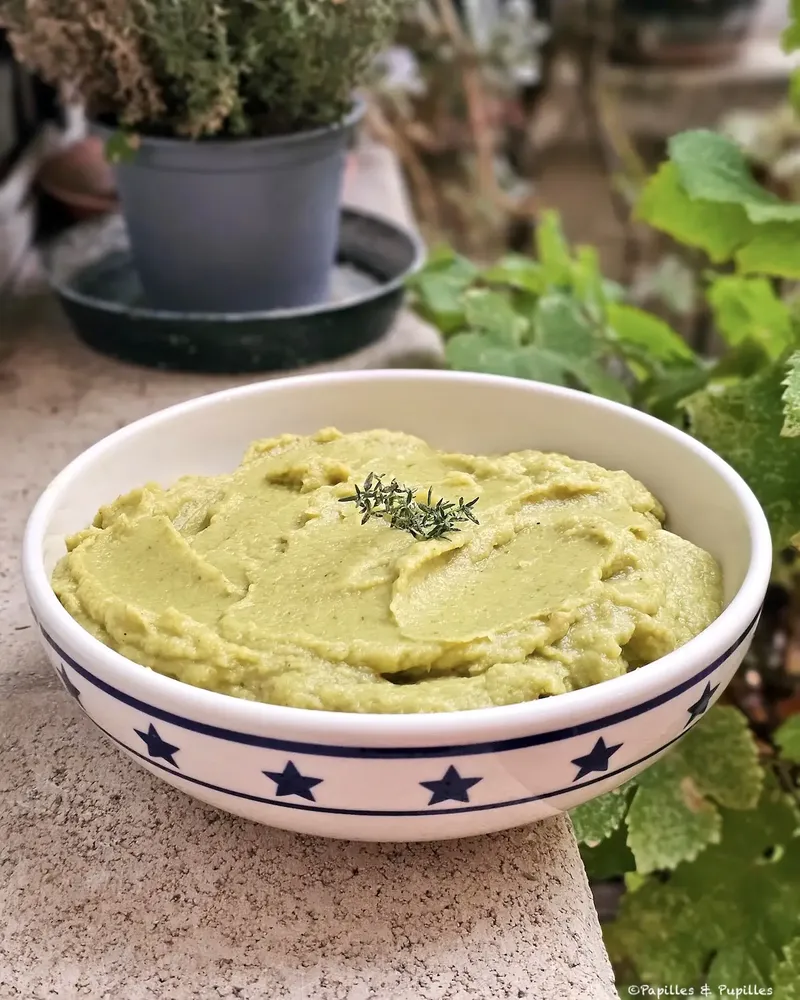 Purée de courgettes rôties, épaisse et congelable