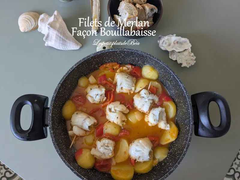 Filets de merlan façon bouillabaisse