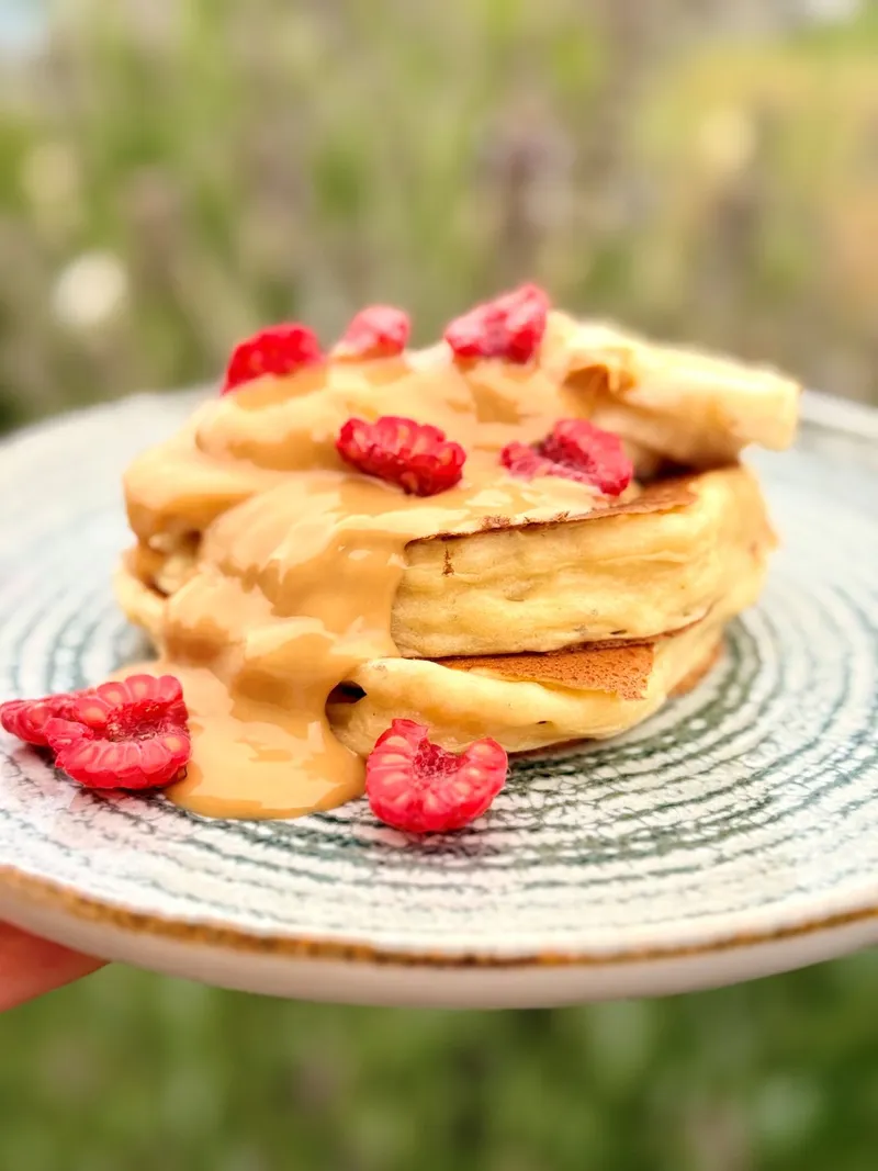 Pancakes banane beurre de cacahuètes