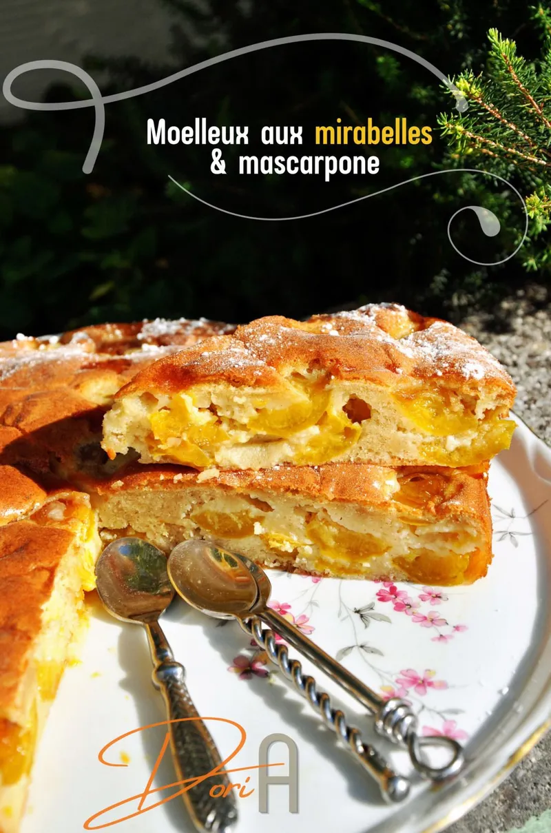 Moelleux aux mirabelles & mascarpone
