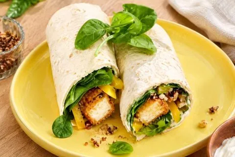 Wraps halloumi, noix et figues