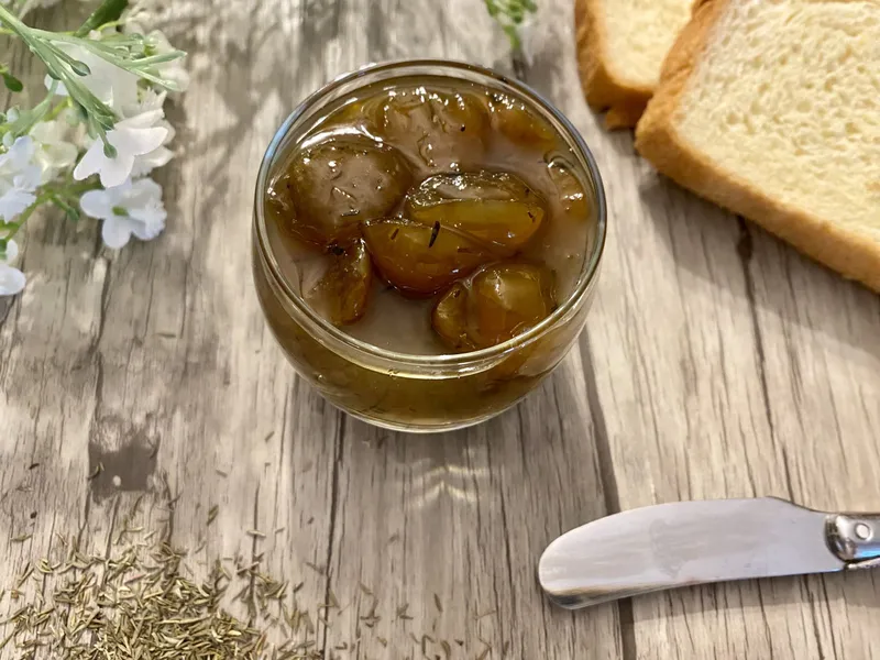 Confiture de mirabelles au thym