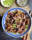 Aubergines chinoises à l’ail et sauce soja (Air Fryer)