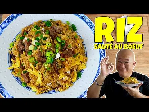 Riz sauté au boeuf - Recette super simple et rapide !