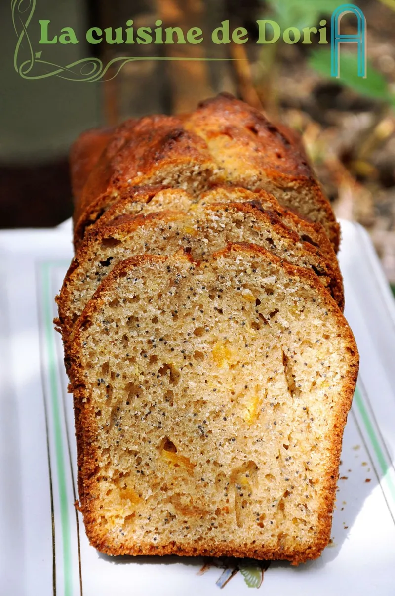 Cake à la clémentine confite de Corse & graines de pavot