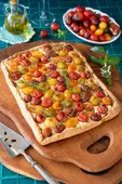 Tarte chèvre tomates cerise