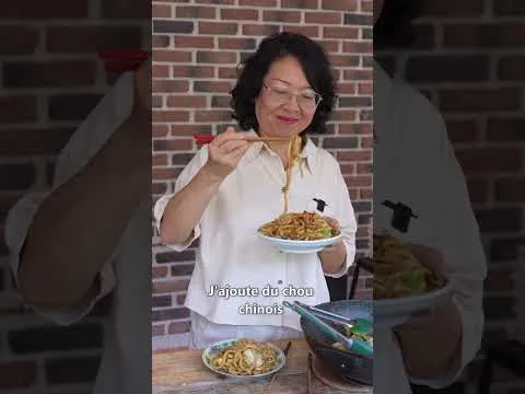 Nouilles udon végé et rapide avec des nouilles précuites !