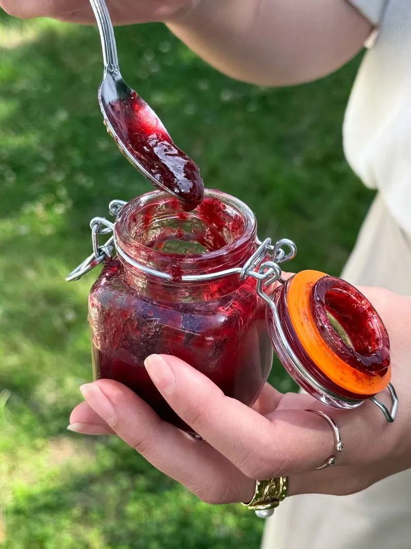 Confiture de quetsches du jardin