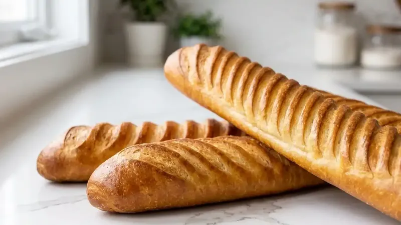 Pain viennois : recette maison pour 4 baguettes moelleuses