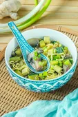 Soupe de nouilles express façon asiatique (végétarien, vegan)